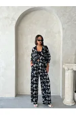 Nakışlı Gömlek - Siyah | Topshow | F1951