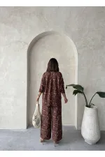 Embroidered Wholesale Shirt - Brown | Topshow | F1899