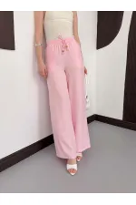 Pantolon - Pembe | D2381 Topshow