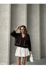 Shepherd's Stitched Knitwear Wholesale Blouse - Claret Red | TOPSHOW | F1652