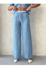 Pilise Toptan Pantolon - Mavi | Topshow