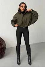 Vestes en cachemire Topshow en gros - Kaki | F2047