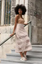 Jupe longue en maille en gros - Pierre | TOPSHOW