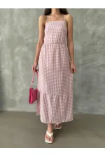 Topshow Powder Strap Ankle Length Wholesale Dress