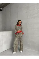 T-shirt à col polo en gros - Léopard noir | TOPSHOW | F1789