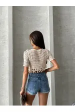 Topshow Raw Tasseled Raw Wholesale Blouse