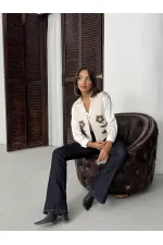 Topshow Appliqued Scuba Suede Vest - Stone | F2025