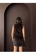 Topshow - Gilet en peluche en gros - Marron