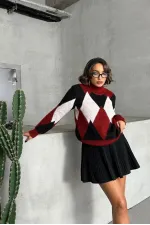 K- Triko Toptan Kazak - Bordo | TOPSHOW | K-172