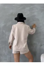 Topshow Stone Suede Wholesale Shirt | F1517