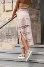 Jupe longue en maille en gros - Pierre | TOPSHOW