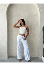 Güpür Askılı Büstiyer - Ham | Topshow