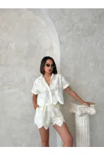 Nakışlı Toptan Gömlek - Sarı | Topshow