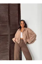 Topshow Scuba Suede Coat - Mink | F2017