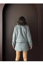 Topshow - Veste femme aspect fourrure synthétique en gros - Grise