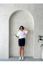 T-shirt rose avec poche, en gros | Topshow