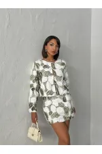 Chemise brodée Topshow - Bleu Dsn | F1962