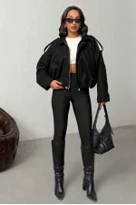 Topshow Cashmere Wholesale Jackets - Black | F2047