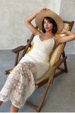 Topshow Taş Dantel Toptan Elbise