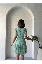 Robe Topshow Çağla à col bateau et imprimé floral, vente en gros