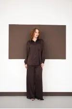 Long-Sleeved Wholesale Shirts - Brown | F2101 - Topshow