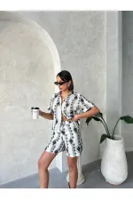 Nakışlı Şort - Taş Topshow