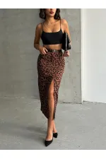 Jupe en gros - Marron et noir | TOPSHOW | F1665