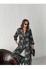 Topshow Embroidered Linen Wholesale Shirts - Black | F2009