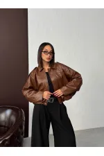 F 2035 SUNİ DERİ MONT - KAHVE