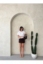 Kelebek Detaylı Toptan Gömlek   Beyaz | Topshow