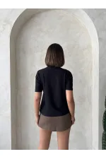 Pocket Detailed T-Shirt - Black | Topshow