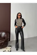 Topshow K. Leopard Leopard Print Blouse