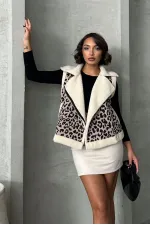 Peluş Toptan Yelek - Taş Siyah | TOPSHOW | F1828