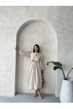 Nakışlı Toptan Etek - Taş | Topshow | F1901