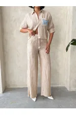 Wholesale Pleated Trousers - Stone | Topshow