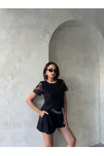 Beaded Wholesale Blouse - Black | Topshow