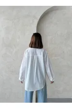 Önden Bağlamalı Nakışlı Vual Bluz - Sarı | Topshow | F1917