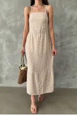 Topshow Taş Askılı Bileğe Kadar Toptan Elbise