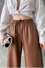 Toptan Deri Pantolon - Bej | TOPSHOW | F1571