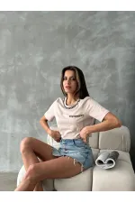 T-shirt Topshow Stone à détails détaillés en gros