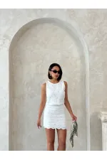 Jupe en dentelle blanche en gros | Topshow