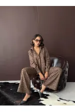 Topshow - Chemise tissée jacquard en gros - Marron