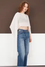 Chiffon Poncho - Cream | D2938 - Topshow