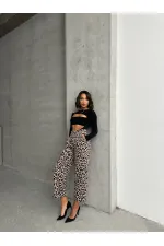 Desenli Pantolon - Taş Siyah | TOPSHOW | F1788