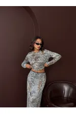 Topshow - Wholesale Trend Leopard Print Skirt - Elegance from Day to Night - Light Leopard
