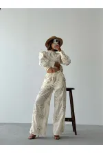 Süzüneli Pantolon - Desen 1 | Topshow | F1950