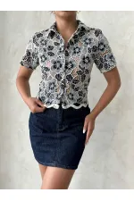 Lace Shirt - Black | Topshow