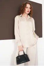 Long-Sleeved Wholesale Shirts - Stone | F2101 - Topshow