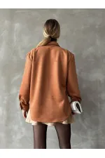 Cebi Tasli Toptan Gömlek - Taba | TOPSHOW | F1617