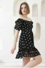 Robe Topshow à motif marguerites noires en gros